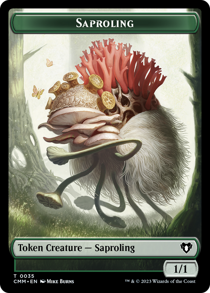 saproling mtg cards Saproling Token [Commander Masters Tokens]
