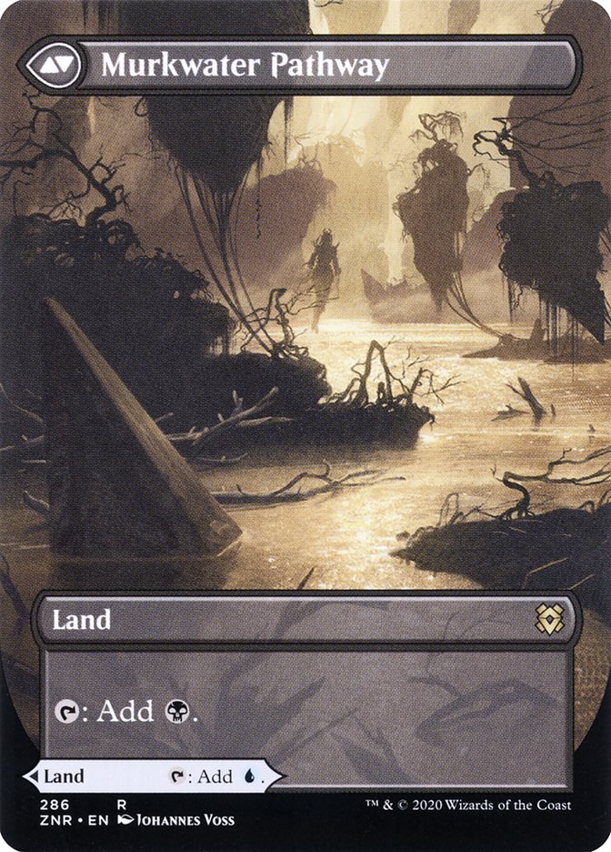 pathway cards mtg Clearwater Pathway // Murkwater Pathway (Borderless Alternate Art) [Ze