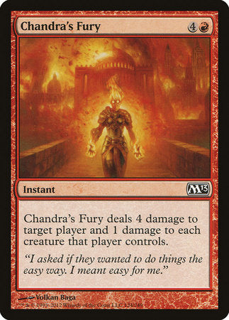 fury mtg card Chandra's Fury [Magic 2013]