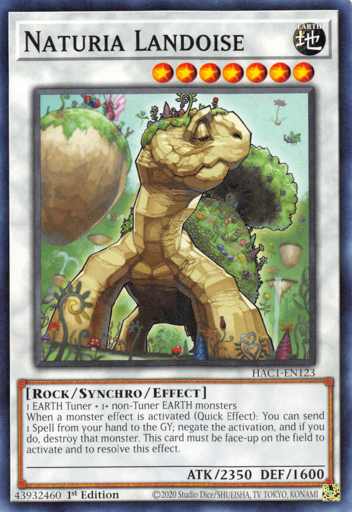 yugioh naturia cards Yugioh Naturia Exterio HA04-EN055 Secret Rare 1st Edition Near Mint main image 1