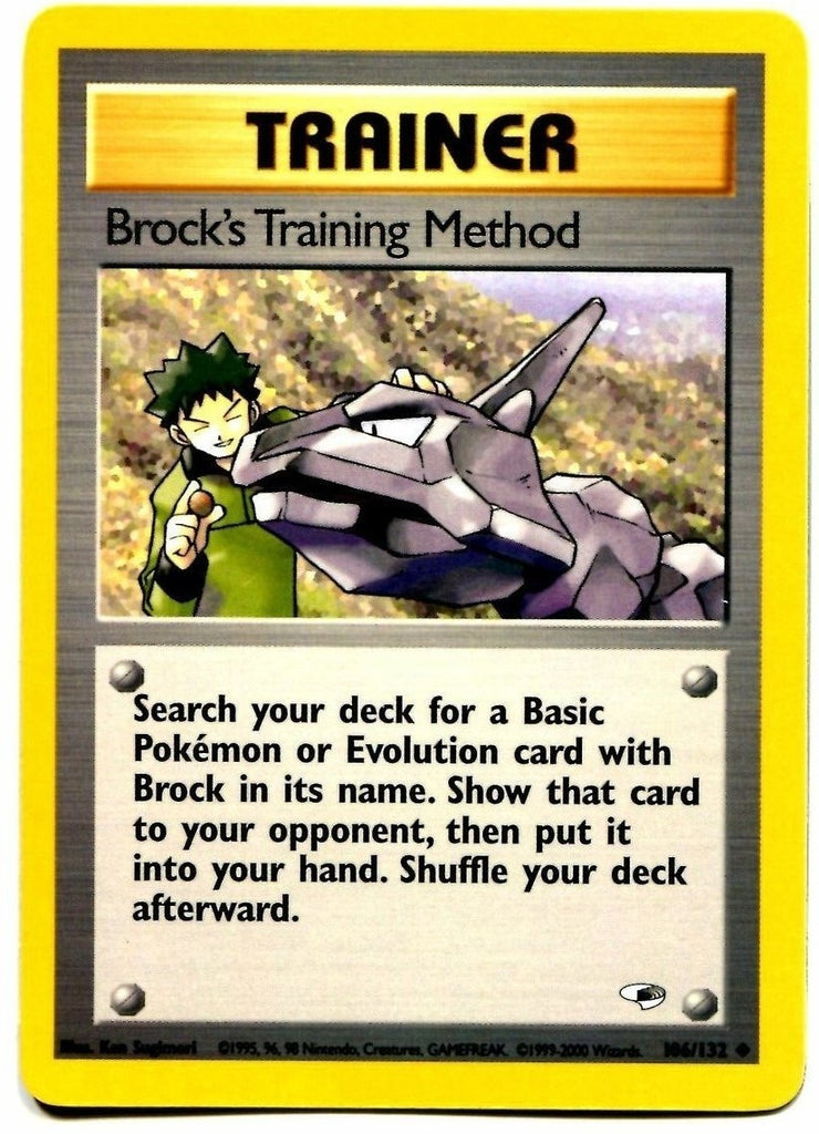 brock pokemon trainer card Remove 1 damage counter from each of your Pokmon that has any damage counters on it Pokemon Card - Brock (Japanese