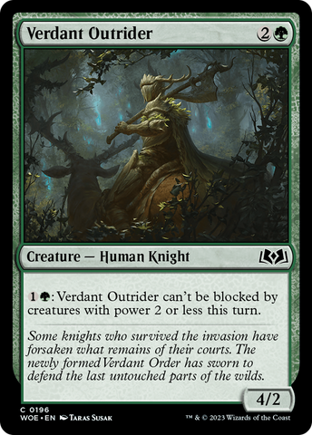 Verdant Outrider [Wilds of Eldraine]