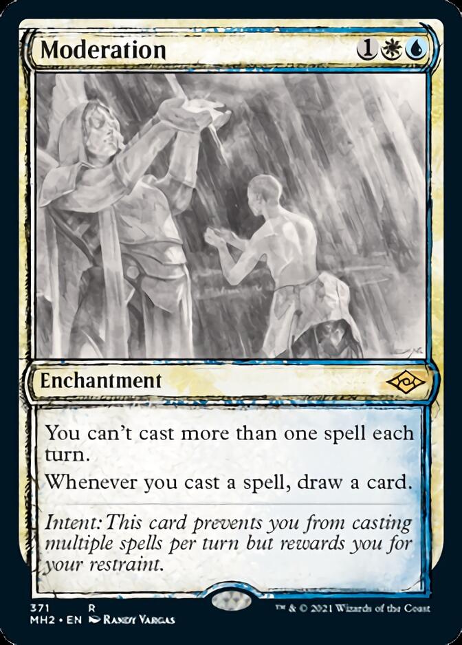 mtg whenever you cast an enchantment draw a card Moderation (Sketch) [Modern Horizons 2]