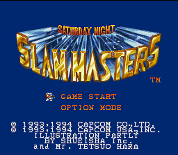 Saturday Night Slam Masters - SNES