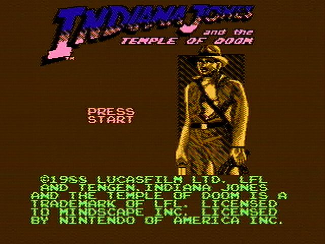 Indiana Jones and the Temple of Doom - NES