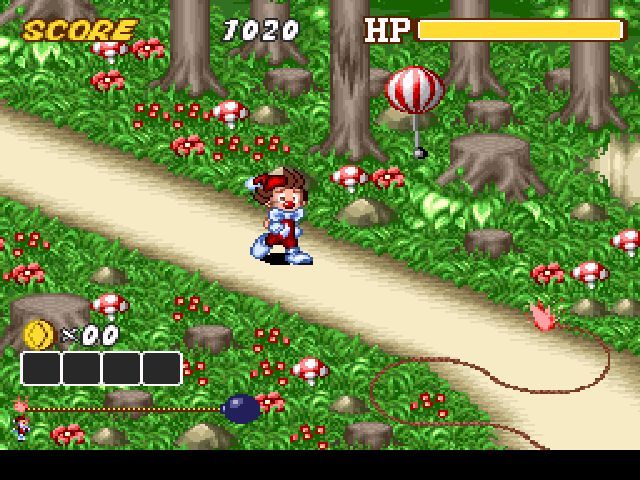 Kid Klown in Crazy Chase - SNES