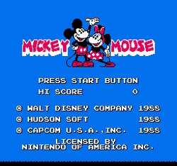 Mickey Mousecapade - NES