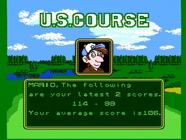 NES Open Tournament Golf - NES