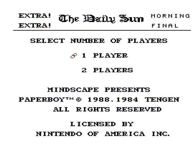 Paperboy - NES