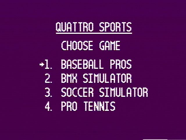 Quattro Sports - NES