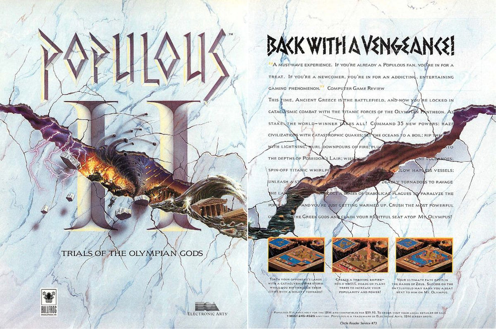 Populous II: Trials of the Olympian Gods - SNES