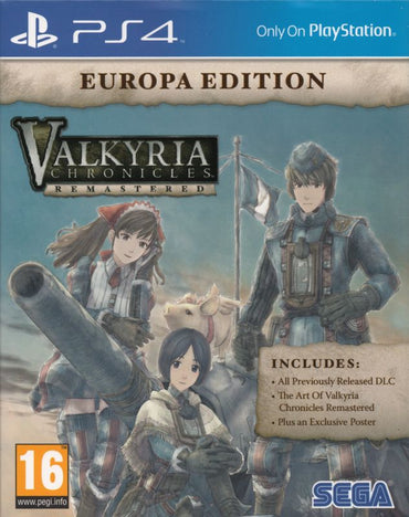 Valkyria Chronicles: Remastered - Europa Edition - PS4