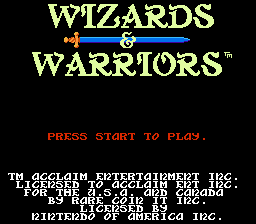 Wizards & Warriors - NES