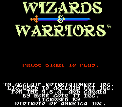 Wizards & Warriors - NES
