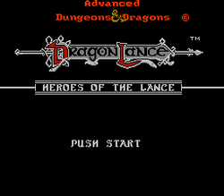 Heroes of the Lance - NES