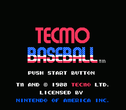 Tecmo Baseball - NES