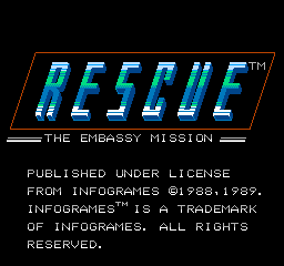 Rescue: The Embassy Mission - NES