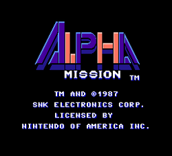 Alpha Mission - NES