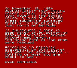 The Hunt for Red October - NES