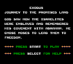 Exodus: Journey to the Promised Land - NES