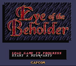 Eye of the Beholder - SNES