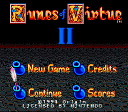 Ultima: Runes of Virtue II - SNES