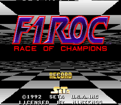 F1ROC: Race of Champions - SNES