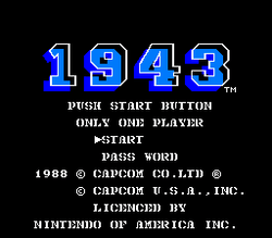 1943: The Battle of Midway - NES