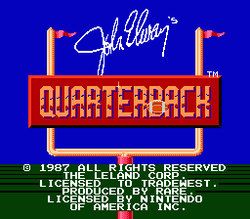 John Elway's Quarterback - NES