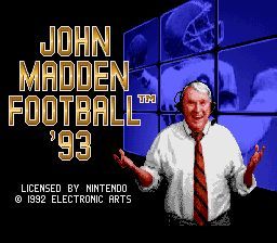John Madden Football '93 - SNES
