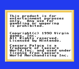 Caesars Palace - NES