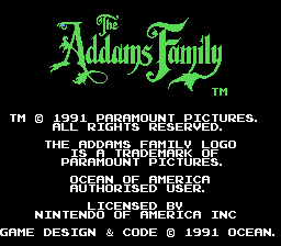 The Addams Family - NES