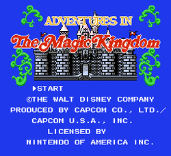Disney Adventures in the Magic Kingdom - NES