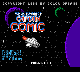 The Adventures of Captain Comic - NES