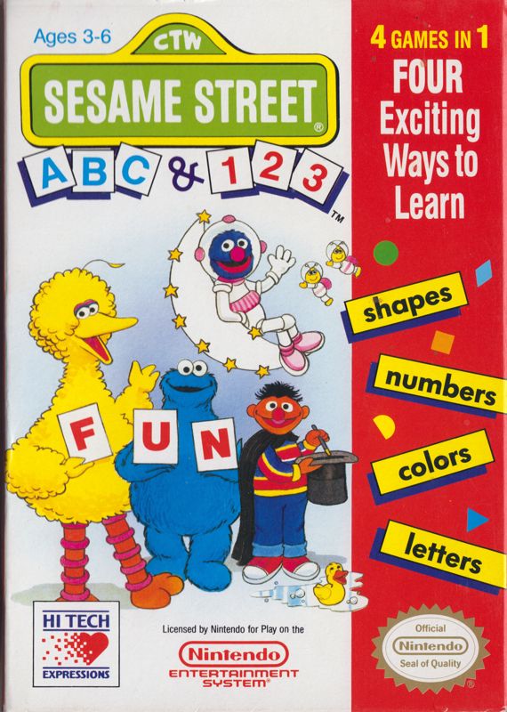 Sesame Street 1 2 3 / Sesame Street A B C - NES