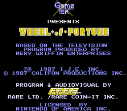 Wheel of Fortune - NES