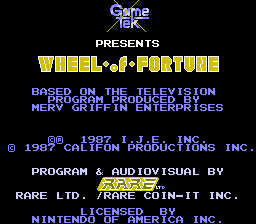 Wheel of Fortune - NES