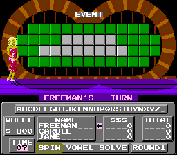 Wheel of Fortune - NES