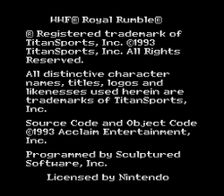 WWF Royal Rumble - SNES
