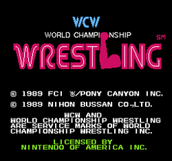 WCW: World Championship Wrestling - NES