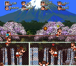 Kunio-kun no Dodge Ball da yo: Zenin ShÅ«go - SNES