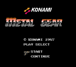 Metal Gear - NES