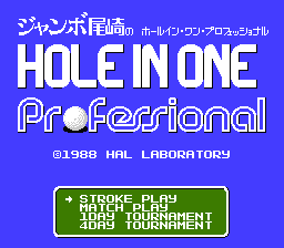 Hole in One Professional - NES
