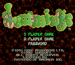 Lemmings - SNES