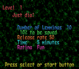Lemmings - SNES