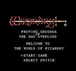 Wizardry: Proving Grounds of the Mad Overlord - NES