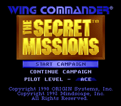 Wing Commander: The Secret Missions - SNES