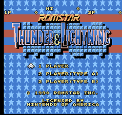 Thunder & Lightning - NES