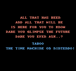 Taboo: The Sixth Sense - NES