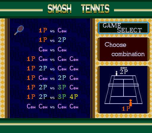 Smash Tennis - SNES